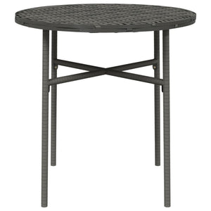 vidaXL Patio Table Outdoor Side Table for Garden Porch Balcony Poly Rattan-13