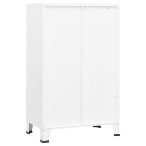 vidaXL Storage Cabinet Office Cabinet with Mesh Doors for Living Room Metal-15