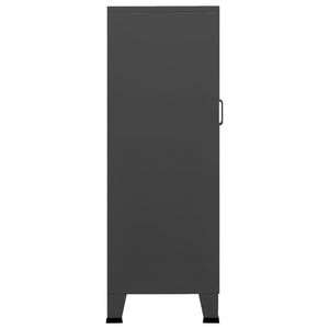 vidaXL Storage Cabinet Office Cabinet with Mesh Doors for Living Room Metal-19
