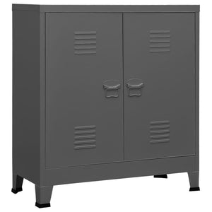 vidaXL File Cabinet Sideboard Storage Chest Cabinet for Home Office Steel-8