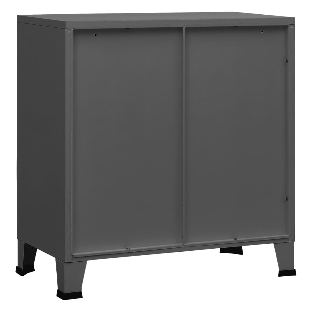 vidaXL Industrial Storage Chest Anthracite 29.5"x15.7"x31.5" Steel-32