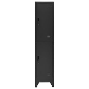 vidaXL Locker Cabinet Anthracite 15"x17.7"x70.9" Steel-0