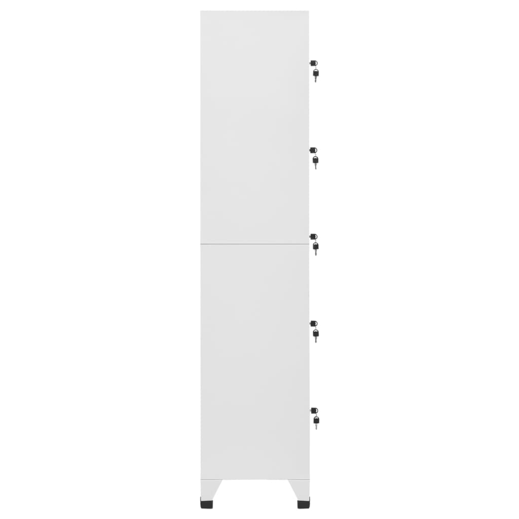 vidaXL Locker Cabinet Light Gray 15"x15.7"x70.9" Steel-0