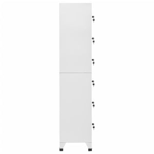 vidaXL Locker Cabinet Light Gray 15"x15.7"x70.9" Steel-1