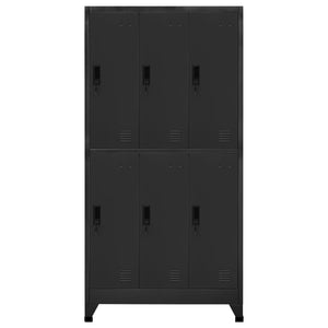 vidaXL Locker Cabinet Anthracite 35.4"x17.7"x70.9" Steel-0