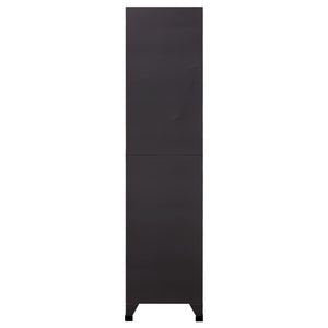 vidaXL Locker Cabinet Anthracite 35.4"x17.7"x70.9" Steel-1