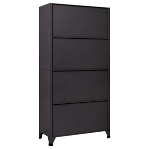 vidaXL Locker Cabinet Anthracite 35.4"x17.7"x70.9" Steel-2