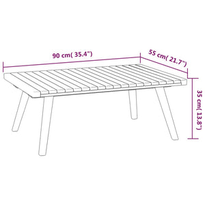 vidaXL 9 Piece Patio Lounge Set with Cushions Solid Acacia Wood-6