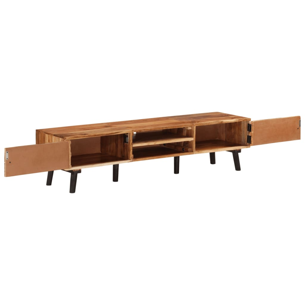 vidaXL TV Stand 57.1"x13.8"x13.8" Solid Wood Acacia-3