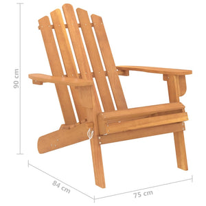 vidaXL Patio Adirondack Chair Solid Wood Acacia-6