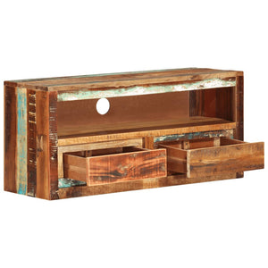 vidaXL TV Stand 34.6"x11.8"x15.7" Solid Wood Reclaimed-2