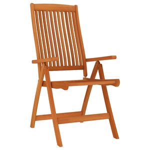 vidaXL Patio Folding Chairs Camping Garden Lawn Chair Solid Wood Eucalyptus-5