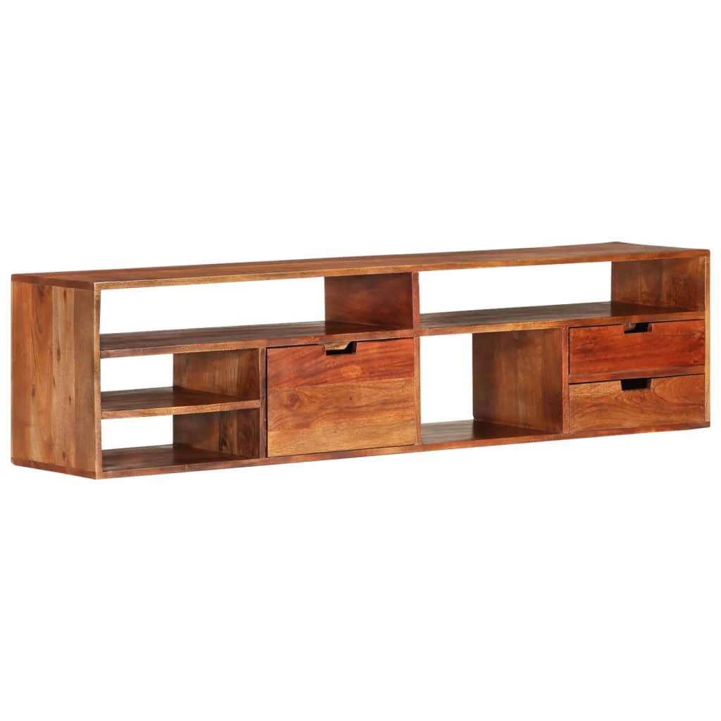 vidaXL TV Stand TV Unit Sideboard TV Console Media Unit Solid Acacia Wood-0