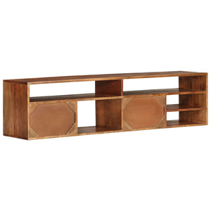 vidaXL TV Stand TV Unit Sideboard TV Console Media Unit Solid Acacia Wood-14