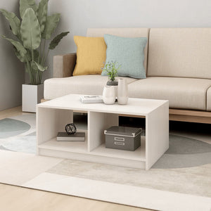 vidaXL Solid Pinewood Coffee Table 29.5"x13.2" Couch End Table Multi Colors-8