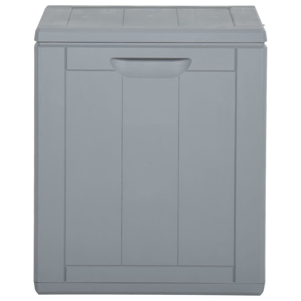 vidaXL Patio Storage Box 23.8 gal Gray PP Rattan-1