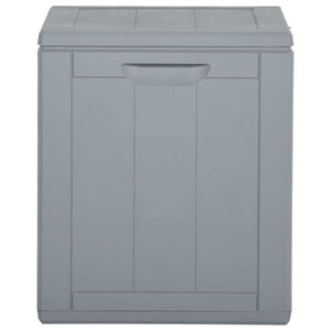 vidaXL Patio Storage Box 23.8 gal Gray PP Rattan-1