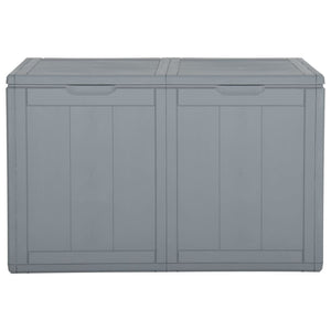 vidaXL Patio Storage Box 47.6 gal Gray PP Rattan-0