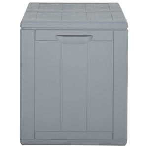 vidaXL Patio Storage Box 47.6 gal Gray PP Rattan-1