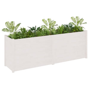 vidaXL Planter Outdoor Raised Garden Bed Patio Flower Box Solid Wood Pine-11