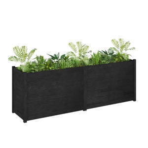 vidaXL Planter Outdoor Raised Garden Bed Patio Flower Box Solid Wood Pine-12