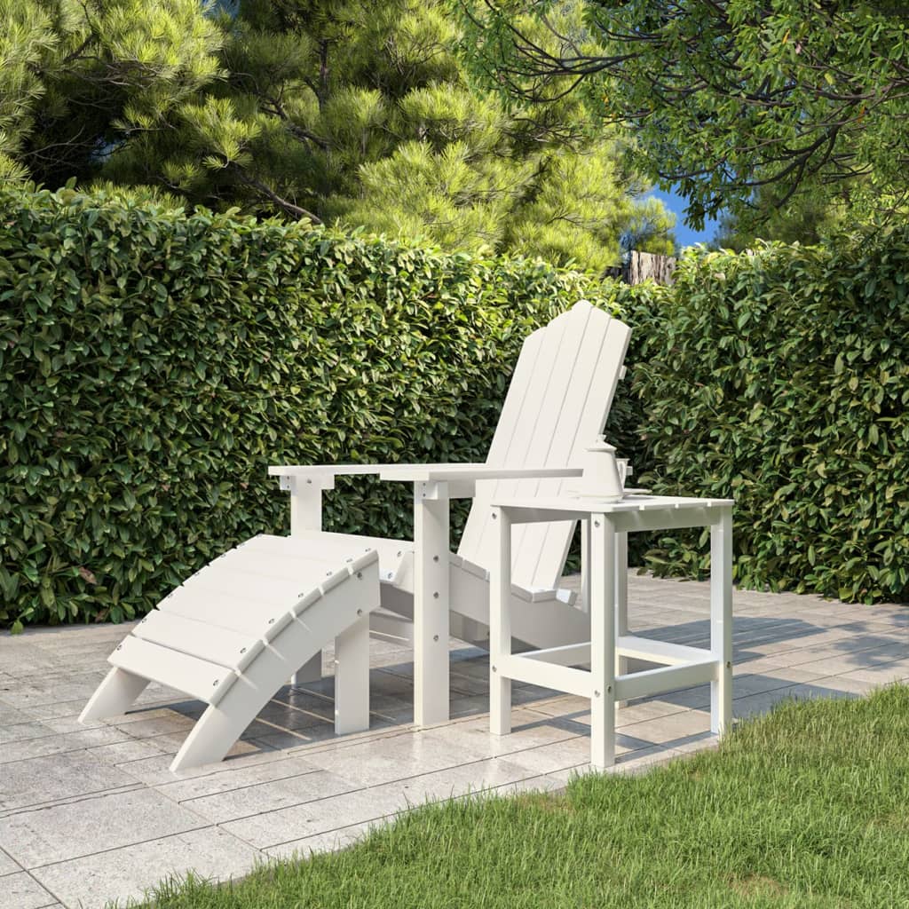 vidaXL Adirondack Table Outdoor Side Table Patio Porch Garden Furniture HDPE-4