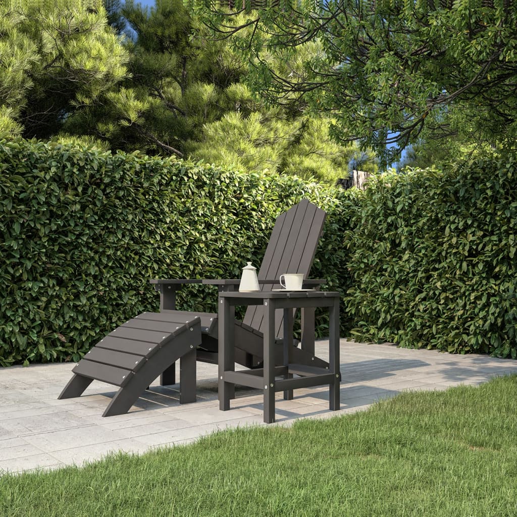 vidaXL Adirondack Table Outdoor Side Table Patio Porch Garden Furniture HDPE-6