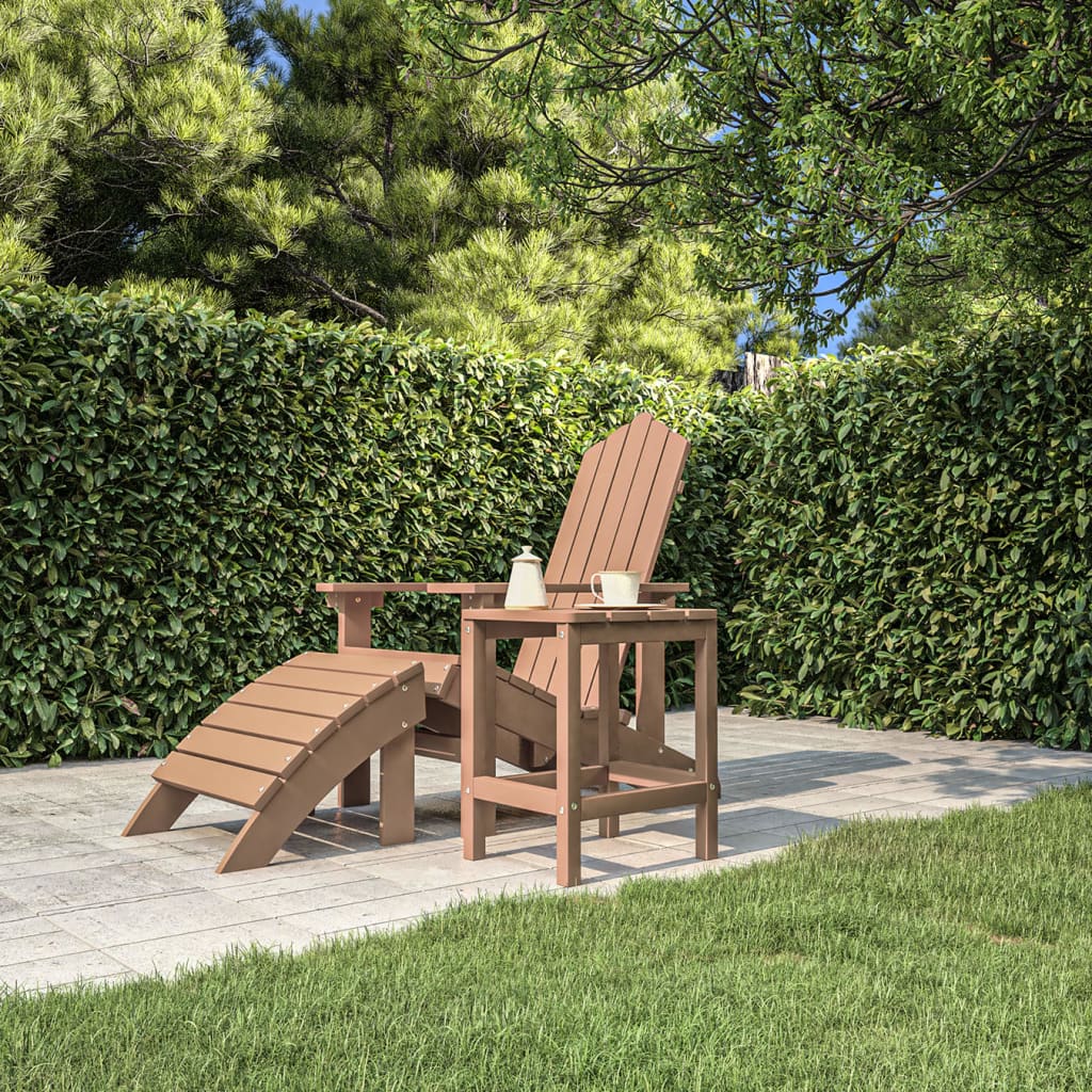 vidaXL Adirondack Table Outdoor Side Table Patio Porch Garden Furniture HDPE-24