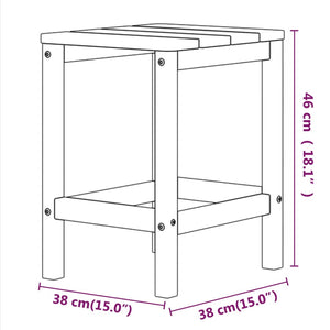 vidaXL Adirondack Table Outdoor Side Table Patio Porch Garden Furniture HDPE-14