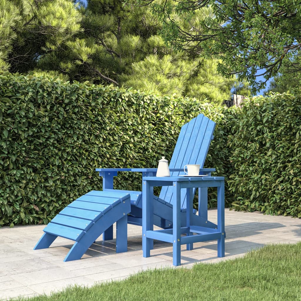 vidaXL Adirondack Table Outdoor Side Table Patio Porch Garden Furniture HDPE-15