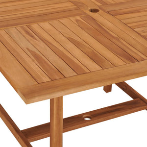 vidaXL Patio Dining Table 43.3"x43.3"x29.5" Solid Wood Teak-3