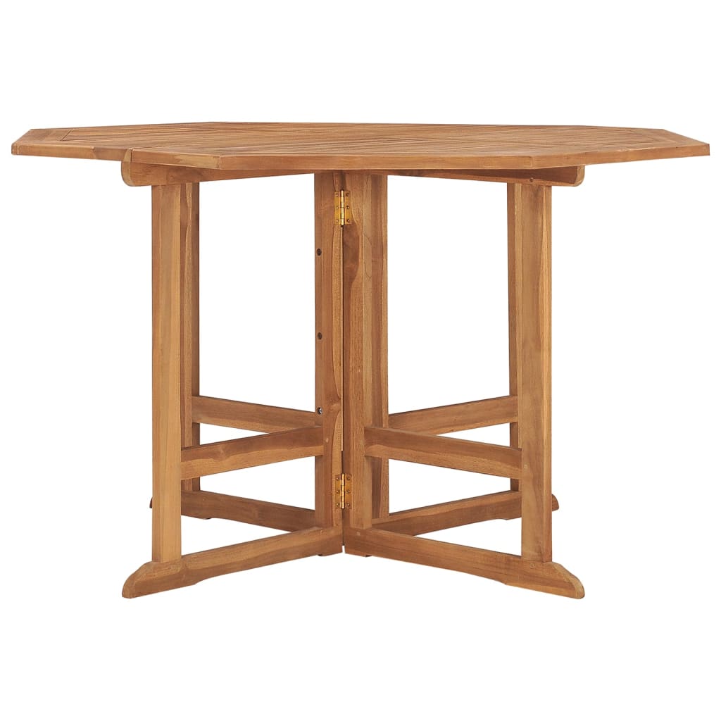 vidaXL Folding Patio Dining Table 43.3"x43.3"x29.5" Solid Wood Teak-0