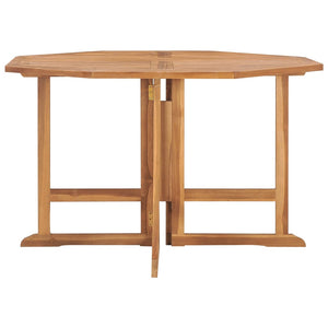 vidaXL Folding Patio Dining Table 43.3"x43.3"x29.5" Solid Wood Teak-1