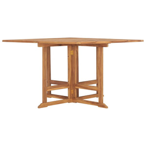 vidaXL Folding Patio Dining Table 43.3"x43.3"x29.5" Solid Wood Teak-1