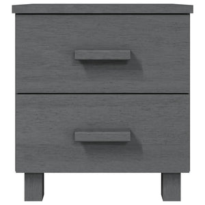 vidaXL Nightstand Storage Bedside Table with 2 Drawers HAMAR Solid Pinewood-47