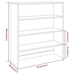 vidaXL Cabinet Top for Highboard Sideboard for Hallway HAMAR Solid Wood Pine-18