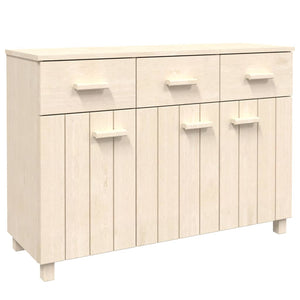 vidaXL Sideboard Bar Buffet Console Cabinet with Drawers HAMAR Solid Wood Pine-7