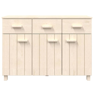 vidaXL Sideboard Bar Buffet Console Cabinet with Drawers HAMAR Solid Wood Pine-6