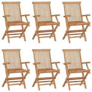 vidaXL 2/3x Solid Teak Wood Folding Chairs Garden Outdoor Wooden Furniture-40