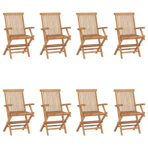 vidaXL 2/3x Solid Teak Wood Folding Chairs Garden Outdoor Wooden Furniture-37