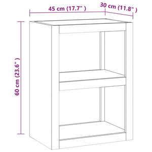 vidaXL Side Table 17.7"x11.8"x23.6" Solid Wood Teak-4