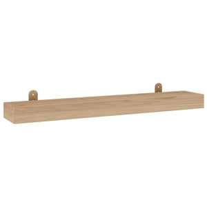 vidaXL Wall Shelves Storage Display Shelf for Bathroom 2 Pcs Solid Wood Teak-10