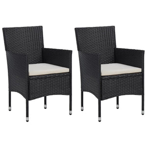 vidaXL Patio Dining Set Outdoor Dining Set Table and Chair Set Poly Rattan-15