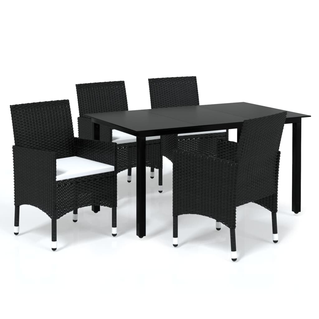 vidaXL Patio Dining Set Outdoor Dining Set Table and Chair Set Poly Rattan-21