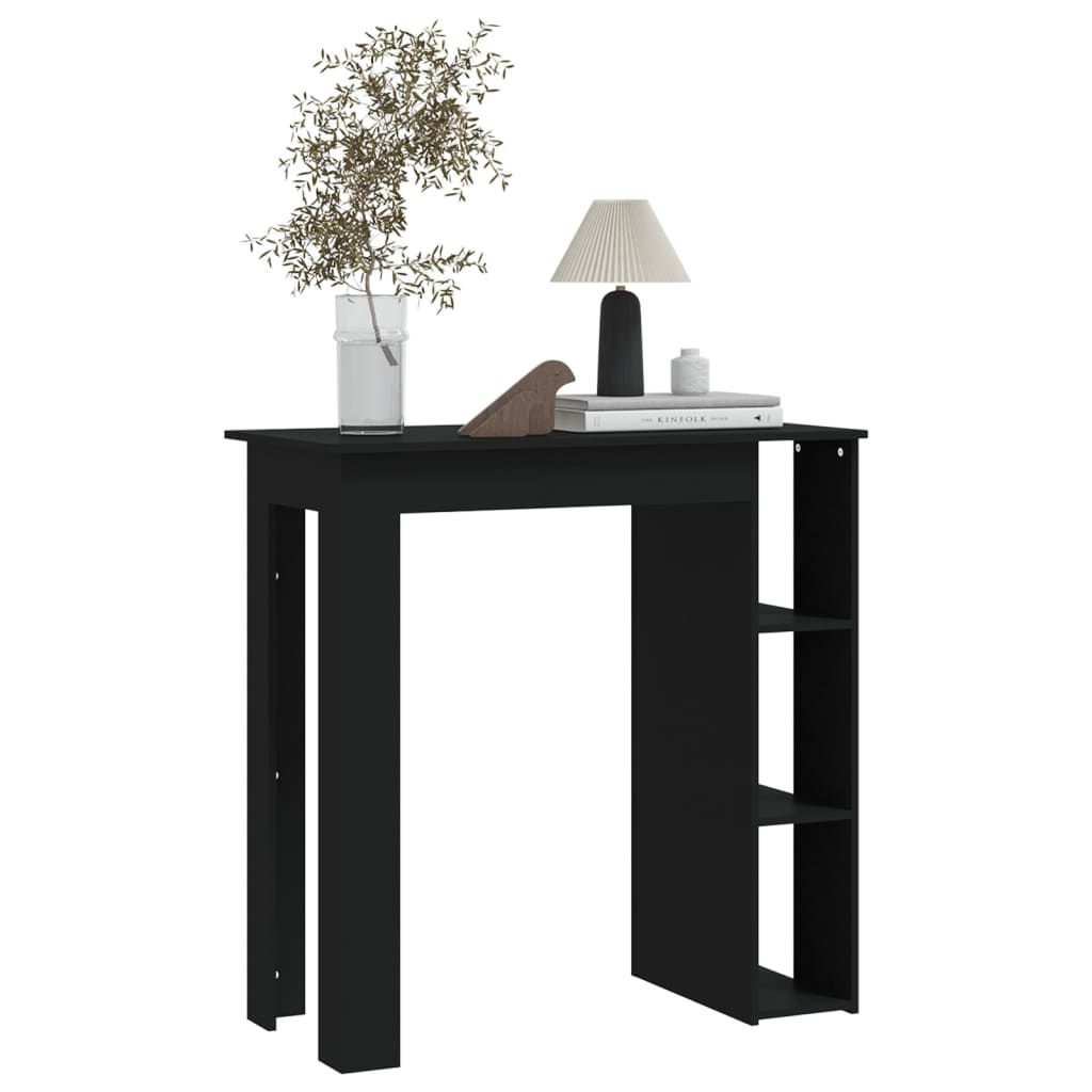 vidaXL Bar Table Kitchen Pub Table Bistro Table with Shelf Engineered Wood-40