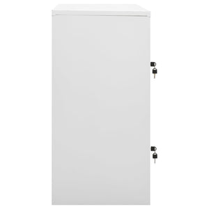 vidaXL Locker Cabinets 2 pcs Light Gray 35.4"x17.7"x36.4" Steel-3