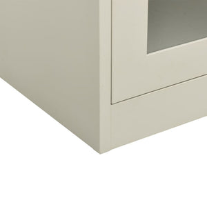 vidaXL Office Cabinet with Planter Box Light Gray 35.4"x15.7"x44.5" Steel-6