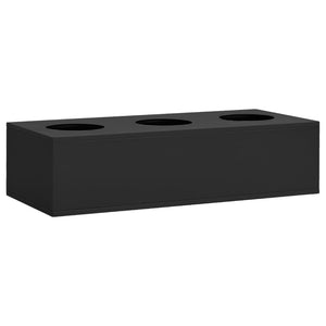 vidaXL Office Cabinet with Planter Box Anthracite 35.4"x15.7"x44.5" Steel-0