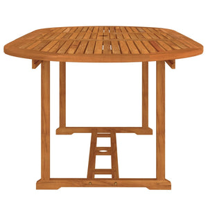 vidaXL Patio Table 78.7"x39.4"x29.5" Solid Wood Eucalyptus-2