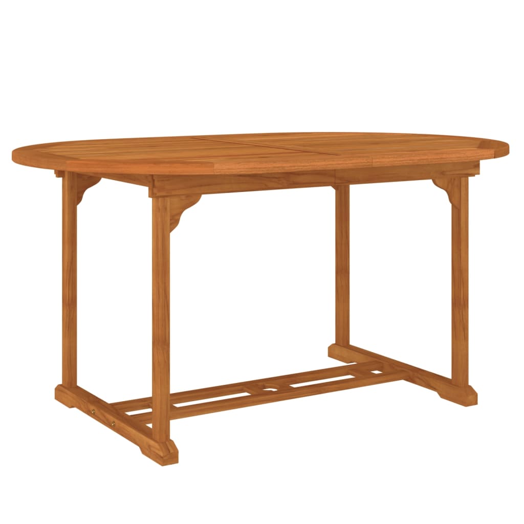 vidaXL Patio Table 78.7"x39.4"x29.5" Solid Wood Eucalyptus-4